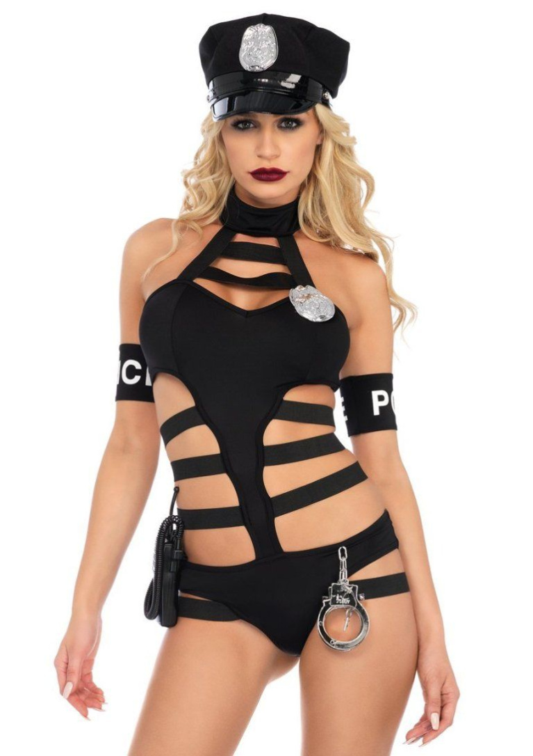 Leg Avenue - Undercover Cop Costume - Black - M photo