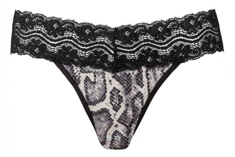 Underneath - Jane Thong Set 3 pcs - Black - L/XL photo
