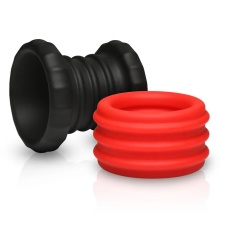 Jock - 2-in-1 C-Ring Stretcher - Black/Red 照片