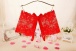 SB - Crotchless Lace Panties w Bow - Red photo-9