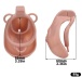 FAAK - Clitoris Chastity Cage w Belt & Plug - Skin 照片-13