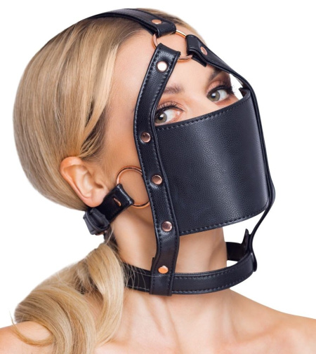 Bad Kitty - Head Harness w Gag - Black 照片
