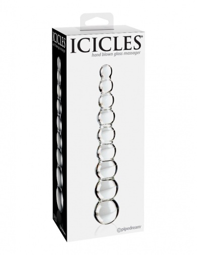 Icicles - 玻璃拉珠款後庭塞2號 - 透明 照片