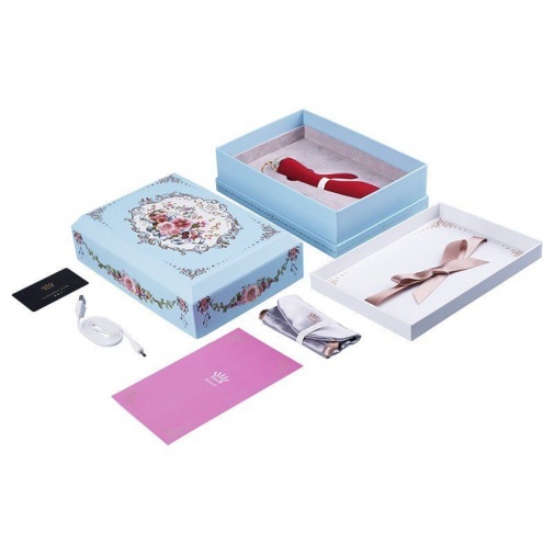 Zalo - Rosalie APP Rabbit Vibrator - Bright Red photo