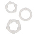 CEN - Alpha Beaded Rings 3pcs Set - Liquid Clear 照片
