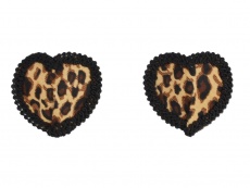 Toynary - SM05 Leopard Heart Nipple Covers  photo