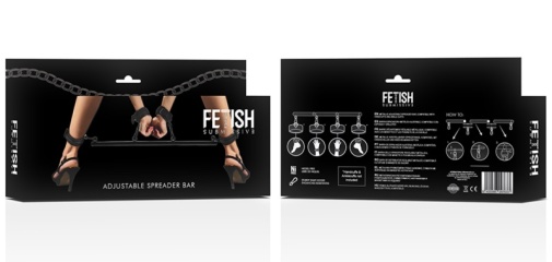Fetish Submissive - Adjustable Spreader Bar - Black 照片