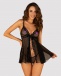 Obsessive - Marrbel Babydoll & Thong - Black - L/XL photo-3