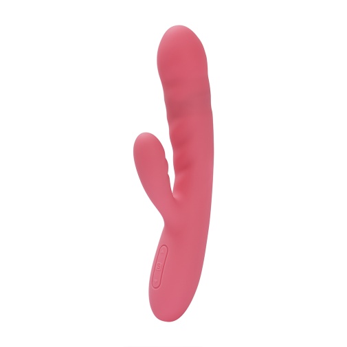 SVAKOM - Avery Thrusting Rabbit Vibrator - Strawberry Pink 照片