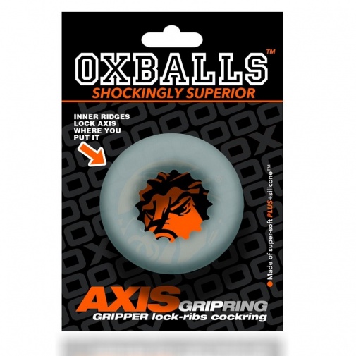 Oxballs - AXIS Rib Griphold Cockring - Clear Ice 照片