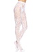 Leg Avenue - Chantilly Floral Lace Tights - White photo-5