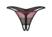 Obsessive - Parisel Crotchless Thong - Burgundy - 2XL/3XL photo-5