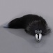 MT - Anal Plug S-size with Black fur tail photo-3