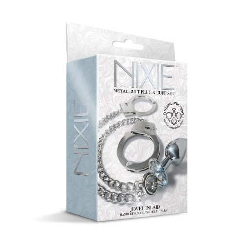 Nixie - Metal Plug w Cuffs - Silver photo