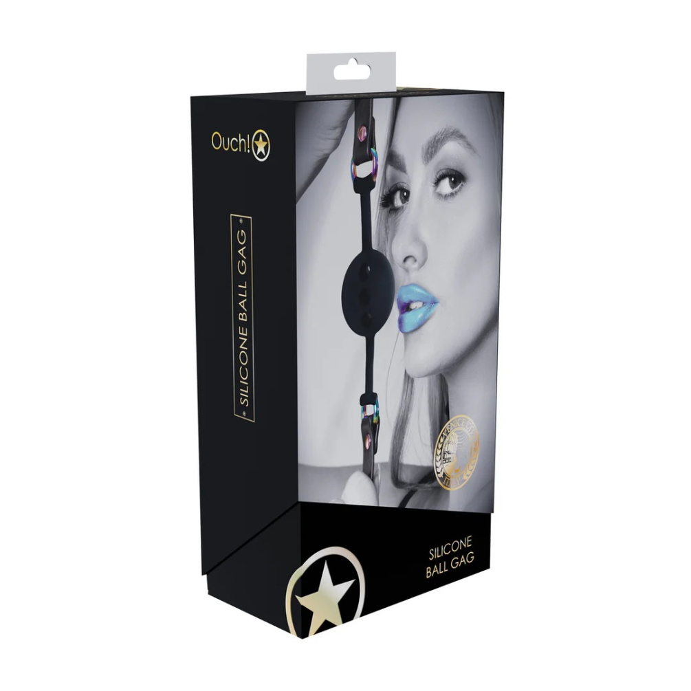 Ouch - Venice Ball Gag - Black photo-3