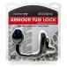 Perfect Fit - Armour Tug Lock Cock Ring w Anal Plug - Black photo-3