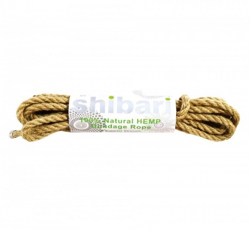 Shibari - Natural Hemp Bondage Rope 5m - Brown photo