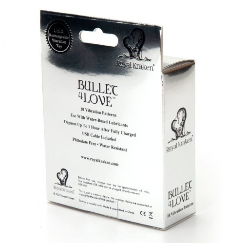 Bullet 4 Love - Rechargeable Vibe w Tail - Pink photo