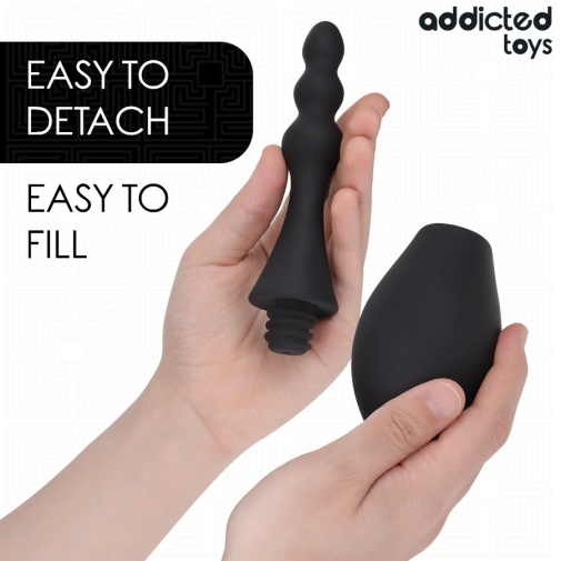 Addicted Toys - #4 旅行装灌肠器 - 黑色 照片
