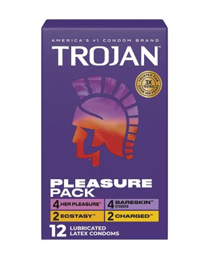 Trojan - Pleasure Assorted Condoms 12's Pack photo