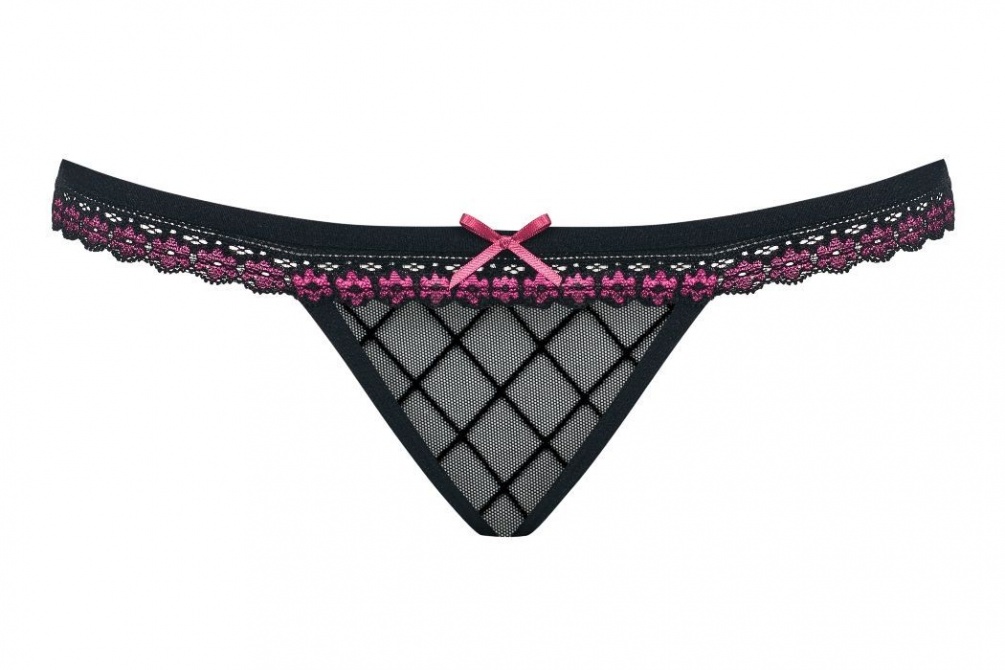 This cute, little thing has power to bring great pleasure. W... Obsessive - 819-THO-1 Thong - Black - S/M photo-7