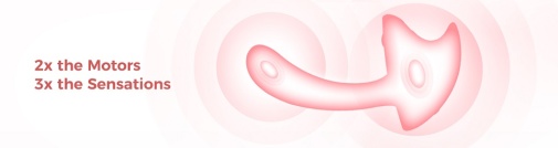 Arosum - Wavy Heating Vibrator - Pink photo