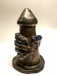 Ave Priape (God of Lust and Fertility) Metallic Copy, Phallus with Hand Sculpture photo