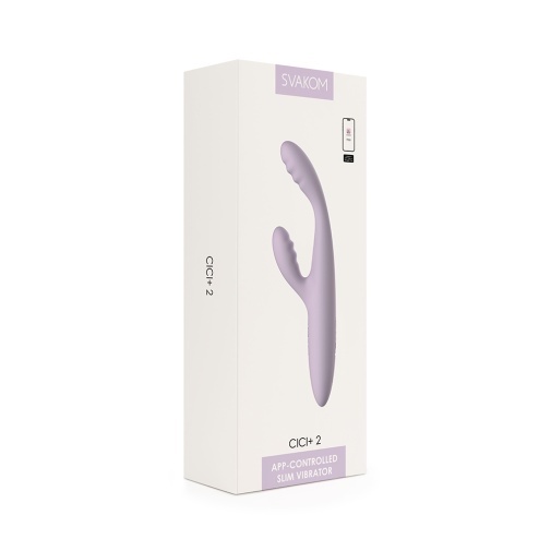 SVAKOM - Cici+ 2 APP Rabbit Vibrator - Pastel Lilac photo