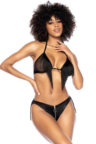 Mapale - 2739 Fringed Set 2pcs - Black - S/M photo