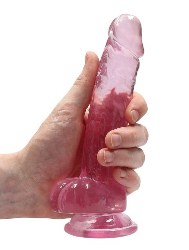 RealRock - 7" Realistic Dildo w Balls - Pink 照片