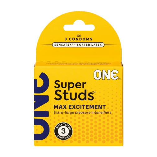 One Condoms - Super Studs Condoms 3's Pack  photo
