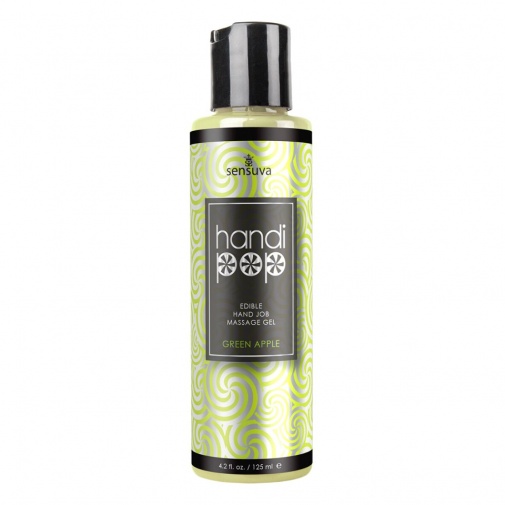 Sensuva - Handipop Hand Job Massage Gel Green Apple - 125ml photo