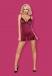 Obsessive - 845-CHE-5 襯裙和丁字褲 - 粉色 - L/XL 照片-5