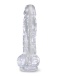 King Cock - 8" Cock w Balls - Clear photo-3