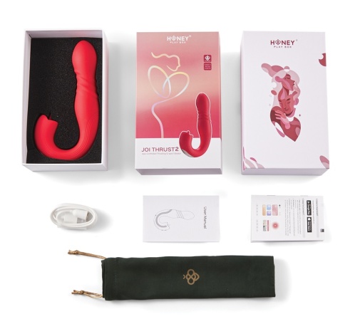 Honey Play Box - Joi Thrust 2 Sensing G-Spot App Vibrator - Red photo