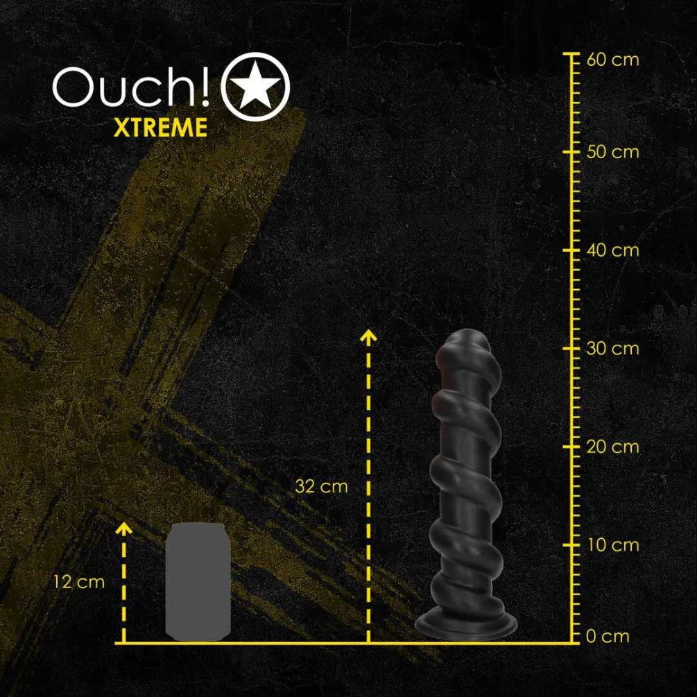 Ouch - Hole Driller Anal Plug - Black photo-6