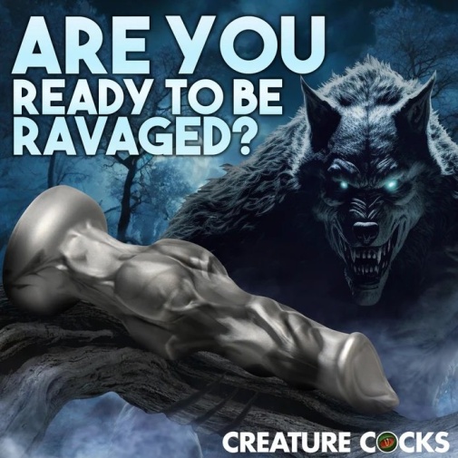 Creature Cocks - Night Prowler Dildo L - Grey photo