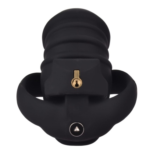 FAAK - Long Resin Chastity Cage - Black 照片