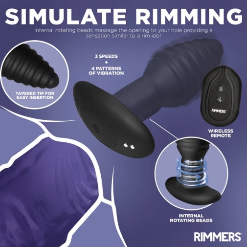 Rimmers - Model-E Vibro Rimming Plug - Black photo