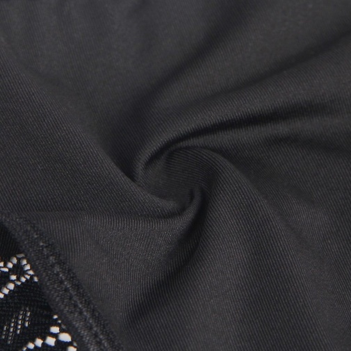 Ohyeah - Lace Hollow Out Panty - Black - XL 照片