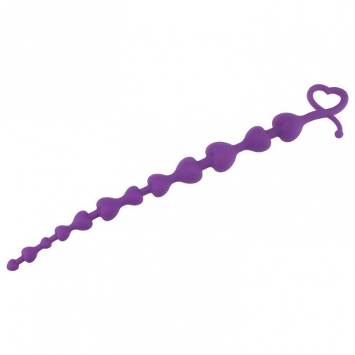 MT - Silicone Anal Beads 200x27mm - Purple photo