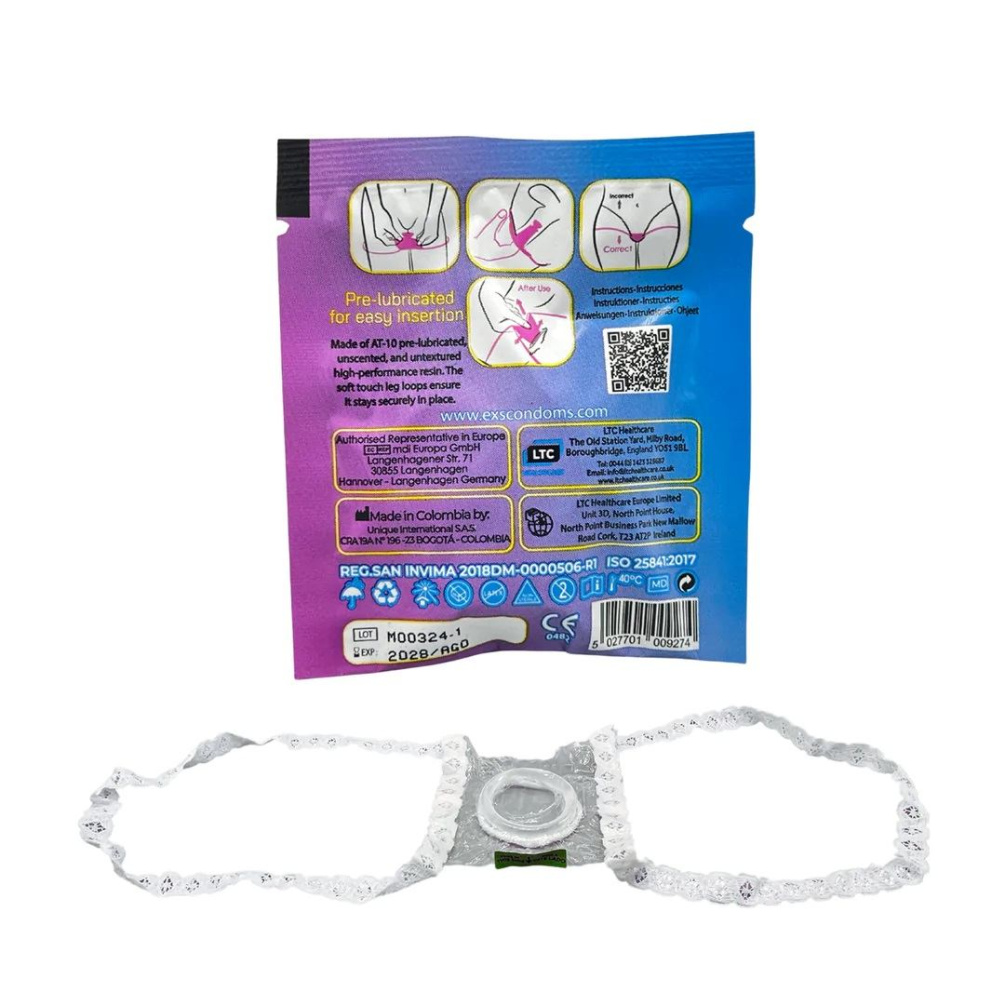 EXS - Vegan Non-Latex Internal Condom 1pc 照片-2