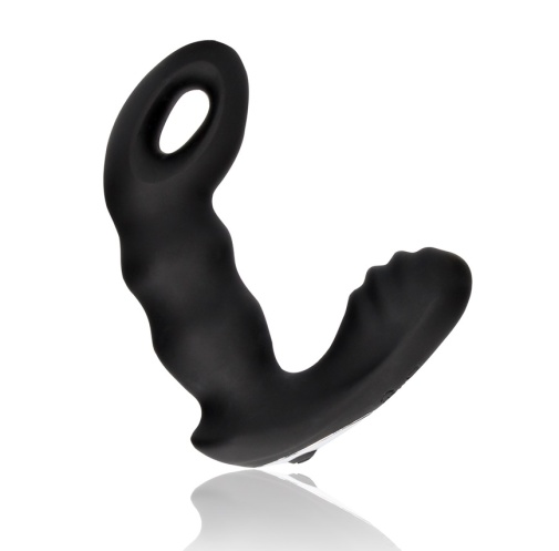 Ouch - Beaded Prostate Massager - Black photo