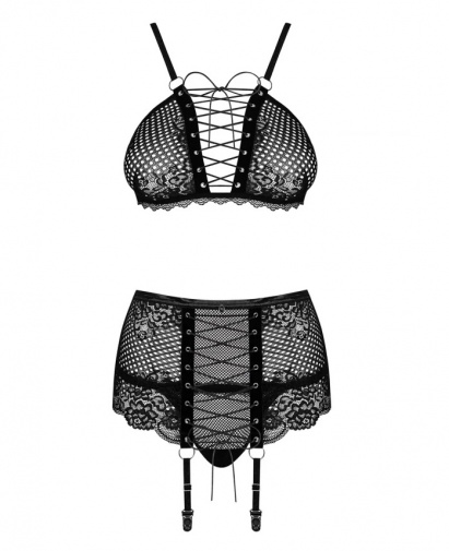 Obsessive - Basitta Set 3pcs - Black - S/M photo