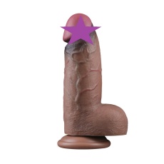 Lovetoy - 9.5" XXL Dual Layered Cock - Brown photo