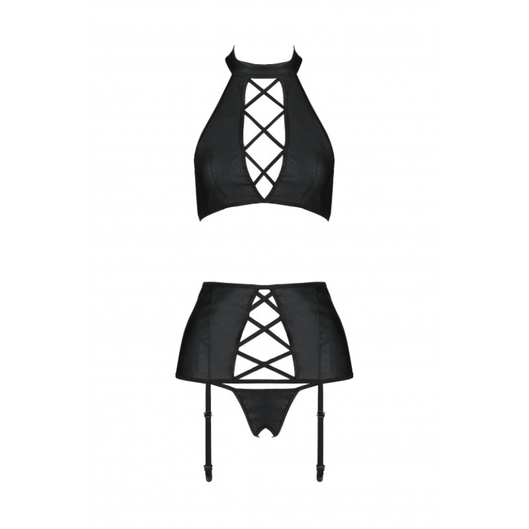 Passion - Nancy 开胸开裆内衣套装 - 大码/加大码 照片