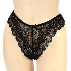 NPG - E114 Premium Lace Panties - Black 照片