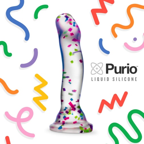Neo Elite - Glow in the Dark Hanky-Panky Dildo 19cm - Confetti 照片