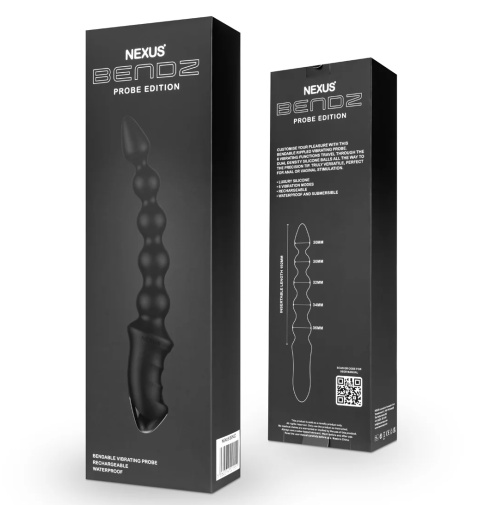 Nexus - Bendz Anal Vibrator - Black photo