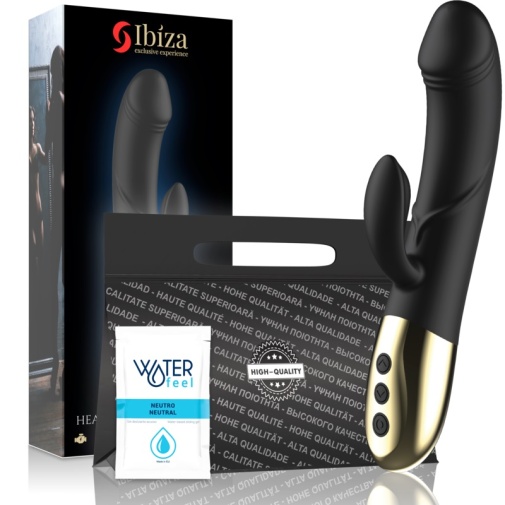 Ibiza - Heating Rabbit Vibrator - Black photo